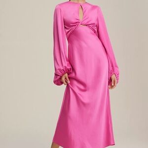 Significant Other Demi Backless Long-Sleeve Column Gown